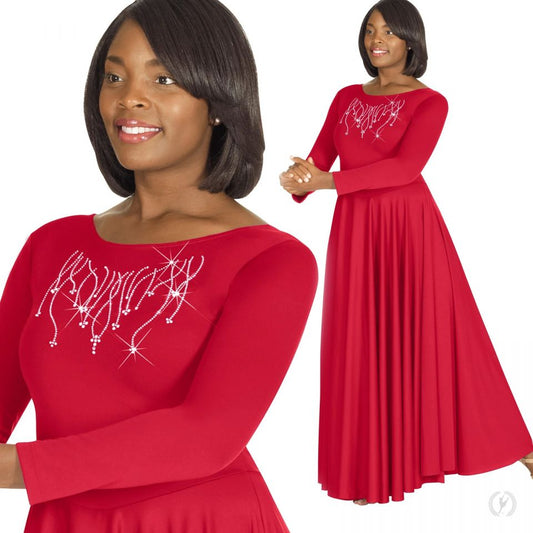 Eurotard Womens Reigning Cross Praise Dress