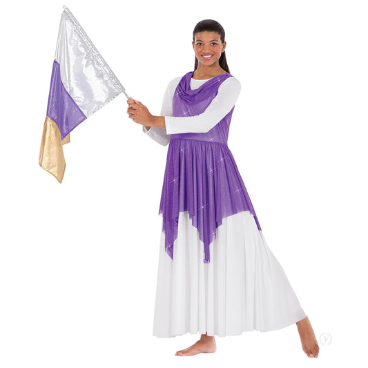 Eurotard Metallic Tricolor Dance Flag