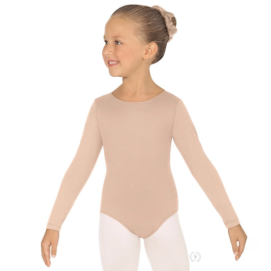 Eurotard Girls Microfiber Long Sleeve Leotard