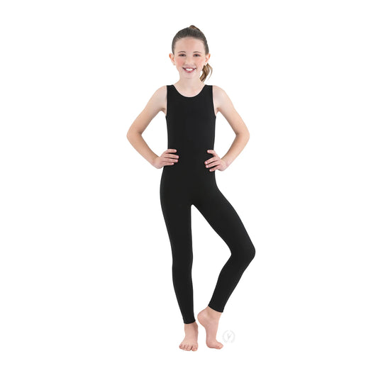 Eurotard Youth Cotton Lycra® Tank Unitard - Black