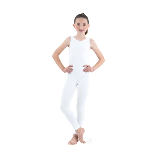 Eurotard Youth Cotton Lycra® Tank Unitard - White