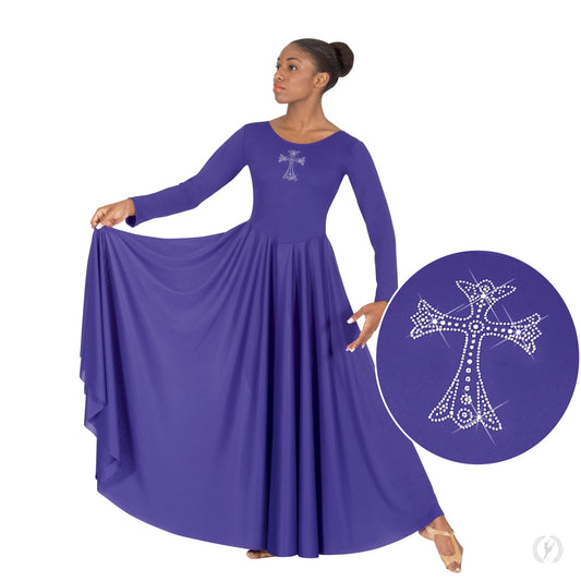 Eurotard Womens Royal Cross Praise Dress