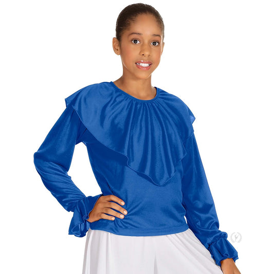Eurotard Girls Humble Servant Loose Fit Shawl Collar Praise Top