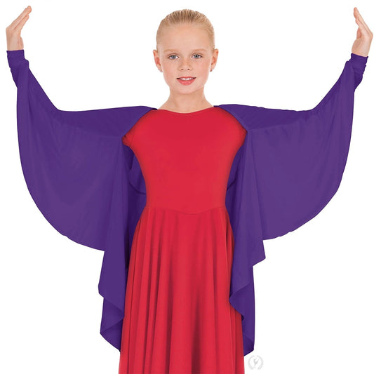 Eurotard Girls Polyester Angel Wing Praise Shrug
