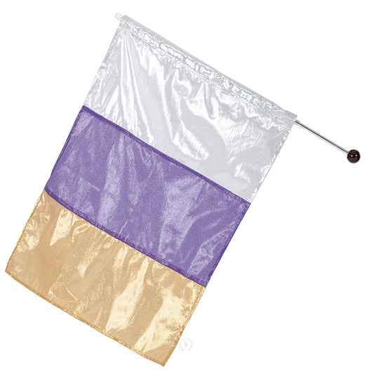 Eurotard Metallic Tricolor Dance Flag