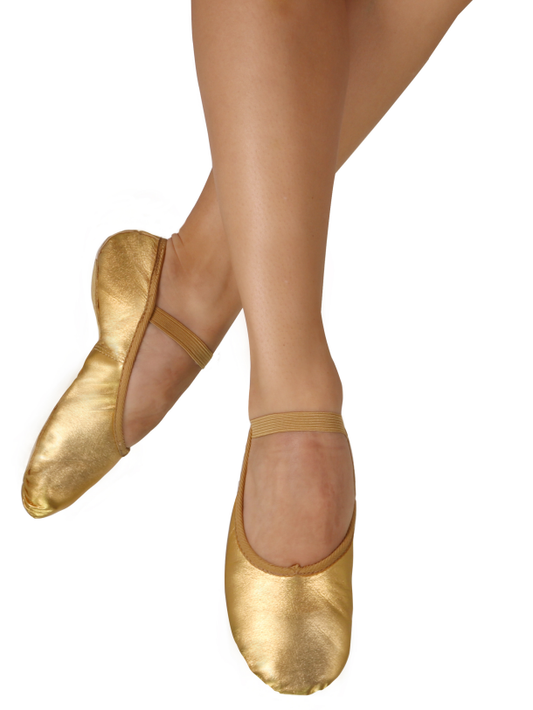 Eurotard Tendu Adult Full Sole Leather Ballet Shoe A2001A - Gold