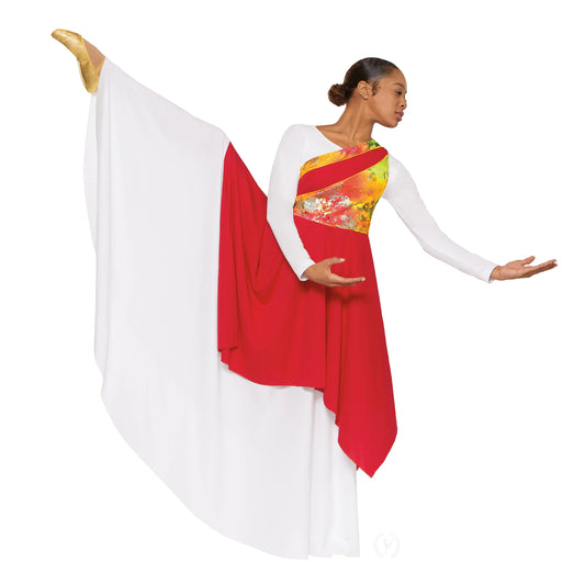Eurotard Womens Radiant Quartz Asymmetrical Tunic