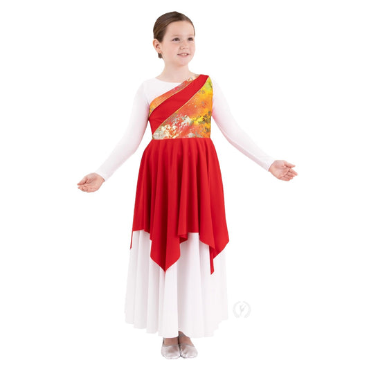 Eurotard Girls Radiant Quartz Asymmetrical Tunic