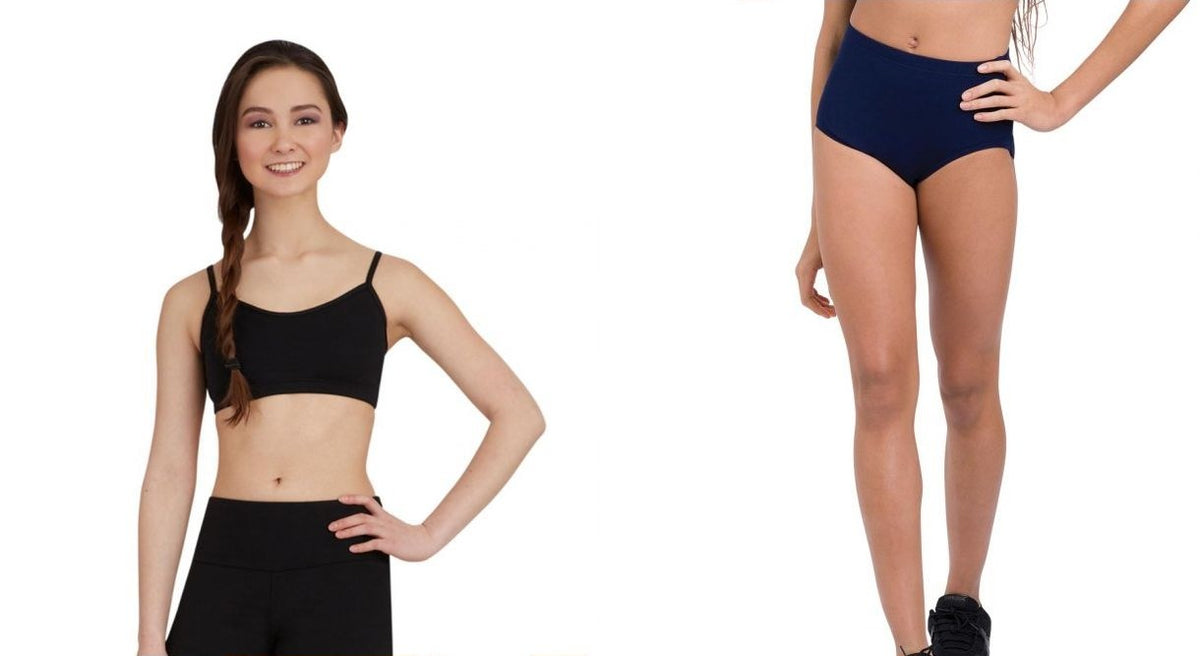 Dance shorts and briefs