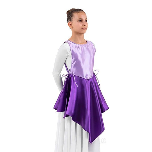 Eurotard Girls Rose of Sharon Satin Peplum Ephod