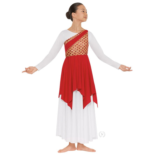 Eurotard Girls Blessed Grace Asymmetrical Praise Tunic