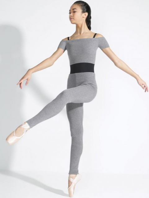 Capezio Black Women's Ribbed Sweater Knit Legging, Medium : Target